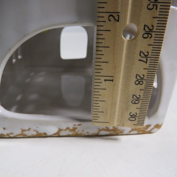 Ceramic House for Tea Light Glazed Ivory & Tan Hobby Lobby 2018 - Picture 4 of 11